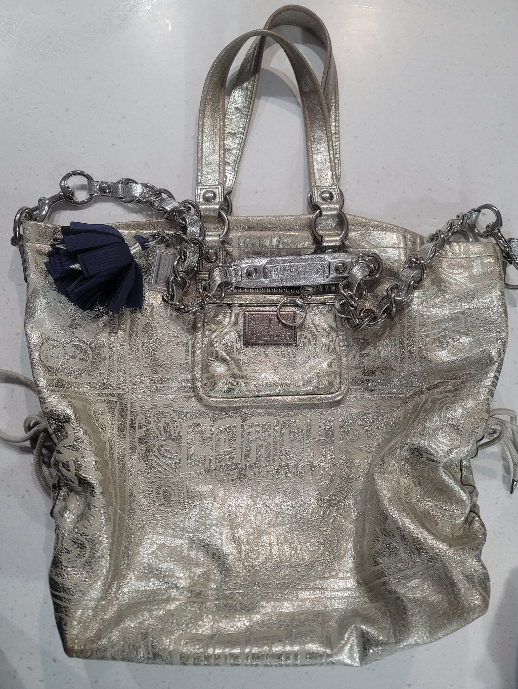 Coach Rare Poppy Storypatch Collectible Xl